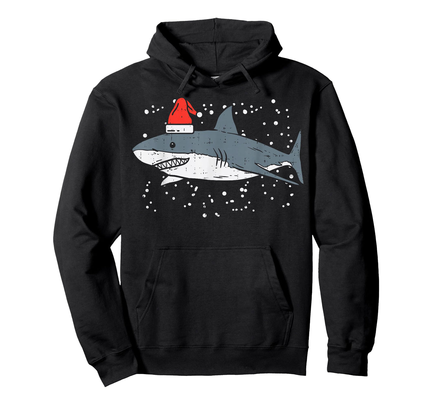 Shark Santa Hat Christmas Xmas Pajama Men Women Kids PJ T-Shirt