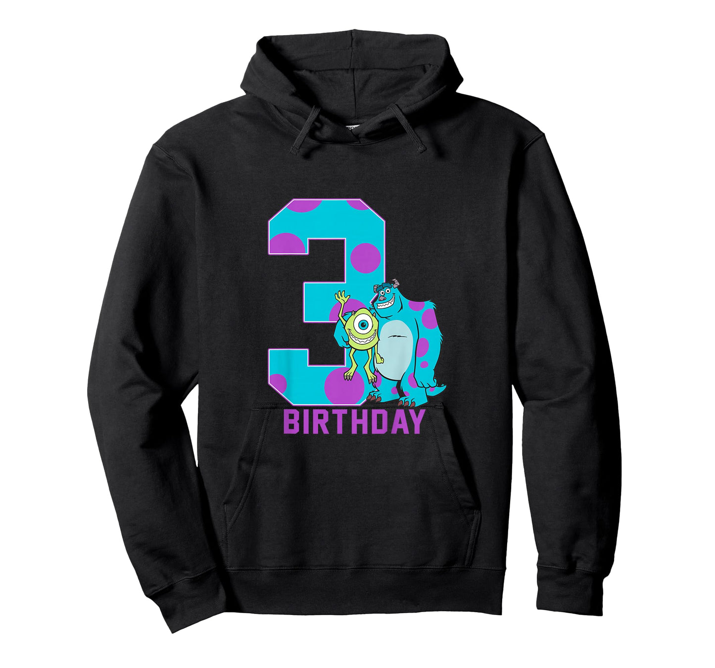 Kids Disney Pixar Monsters University Mike & Sully 3rd Birthday T-Shirt