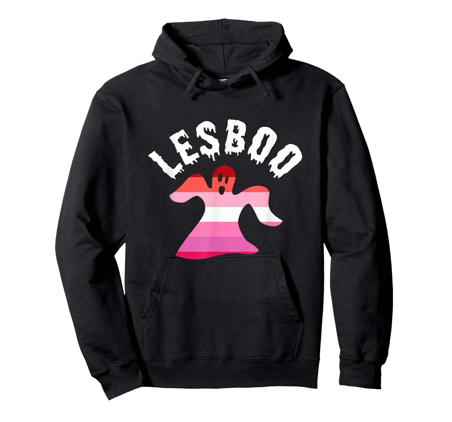 Lesboo Lesbian Ghost Spooky Halloween Funny LGBT Pride T-Shirt