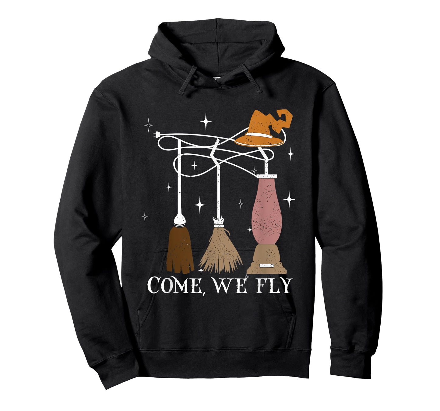 Come We Fly Funny Happy Halloween Witch T-Shirt