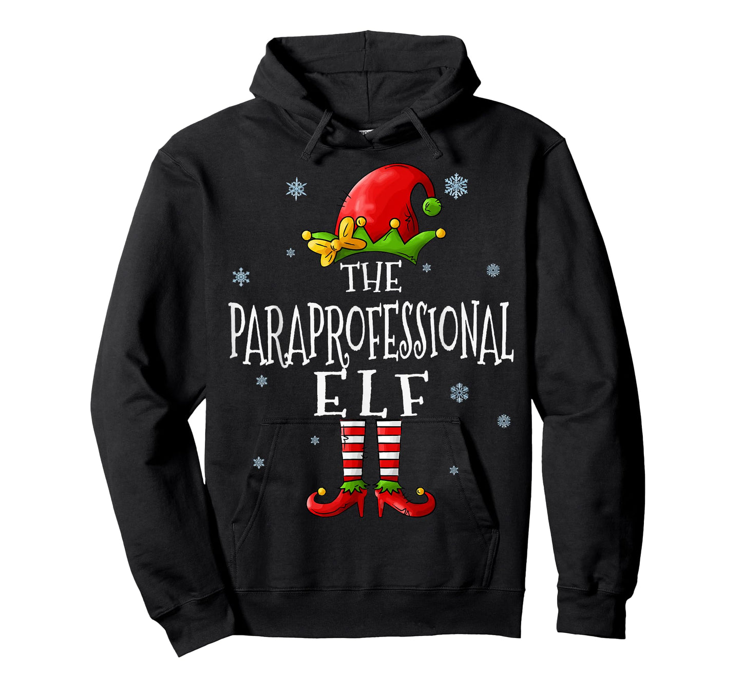 The Paraprofessional Elf Squad Funny Xmas Matching Christmas T-Shirt