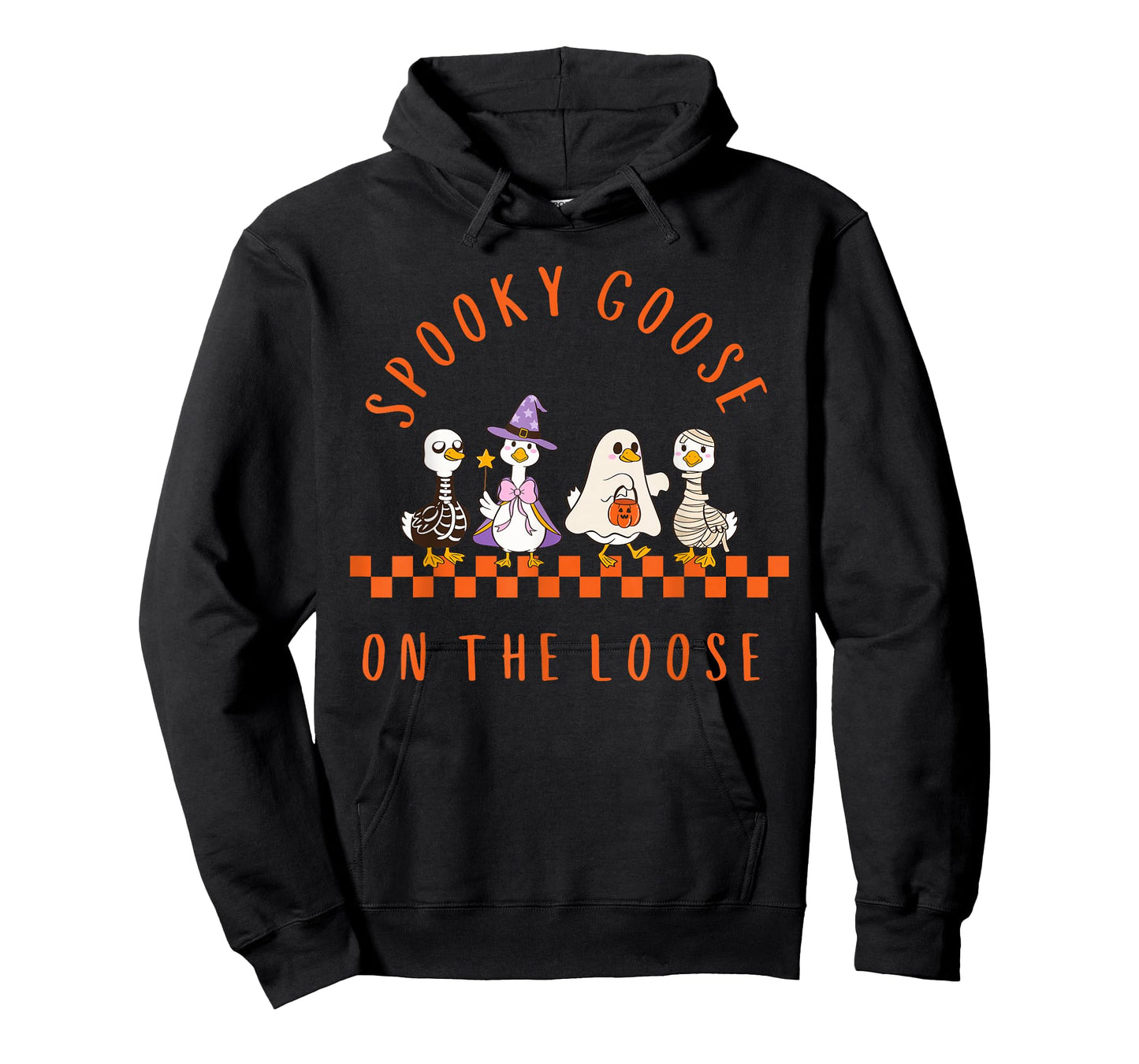 Just A Spooky Goose On The Loose Silly Funny Halloween T-Shirt