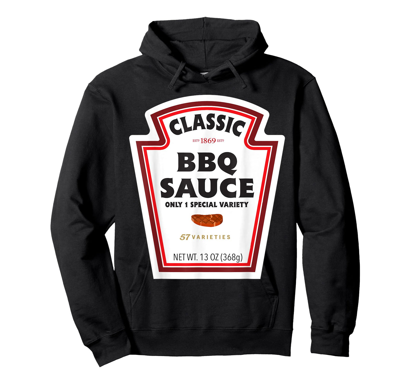 Classic BBQ Sauce Bottle Label Funny Halloween Costume T-Shirt