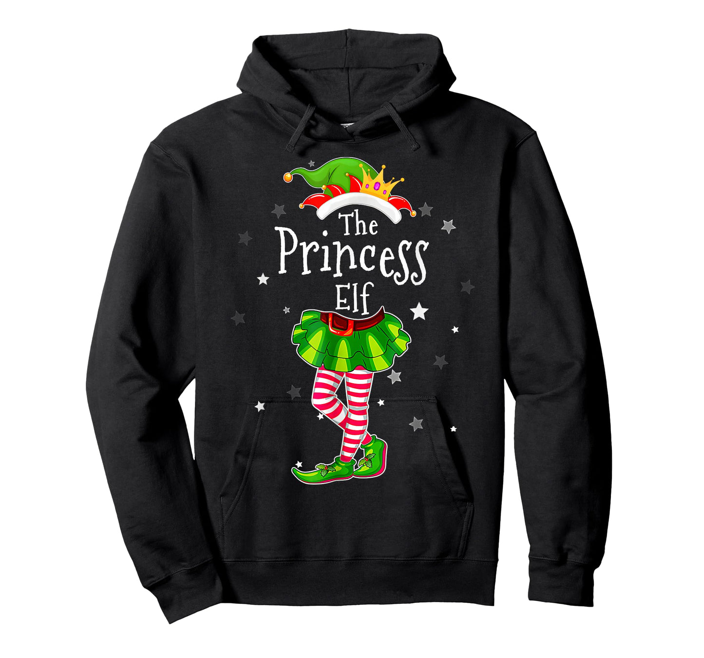 Princess Cute Elf Matching Family Group Christmas Party Girl T-Shirt