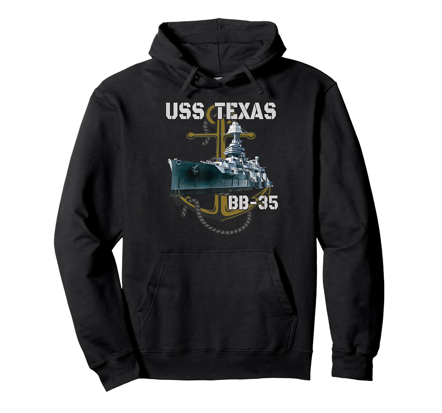 USS Texas BB-35 Battleship American WW1 Warship WW2 Veterans T-Shirt