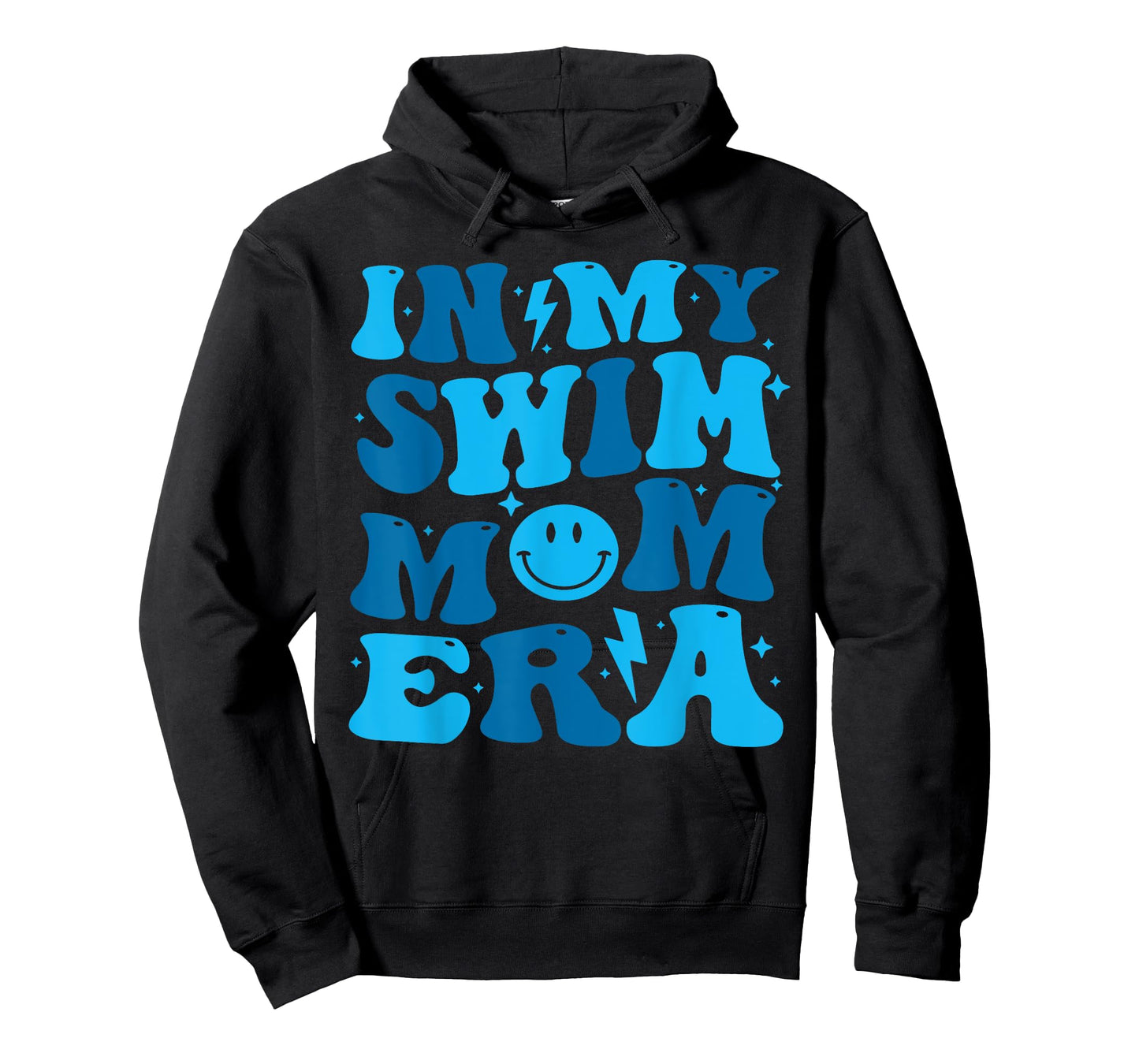 In My Swim Mom Era Groovy Floral Swimming Mom Swimmer Womens T-Shirt