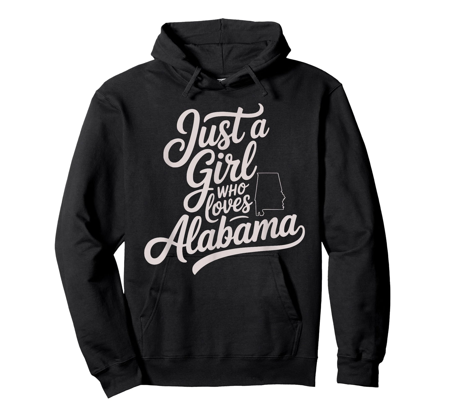 Cute Just A Girl Who Loves Alabama, Women's and Girls Fun T-Shirt
