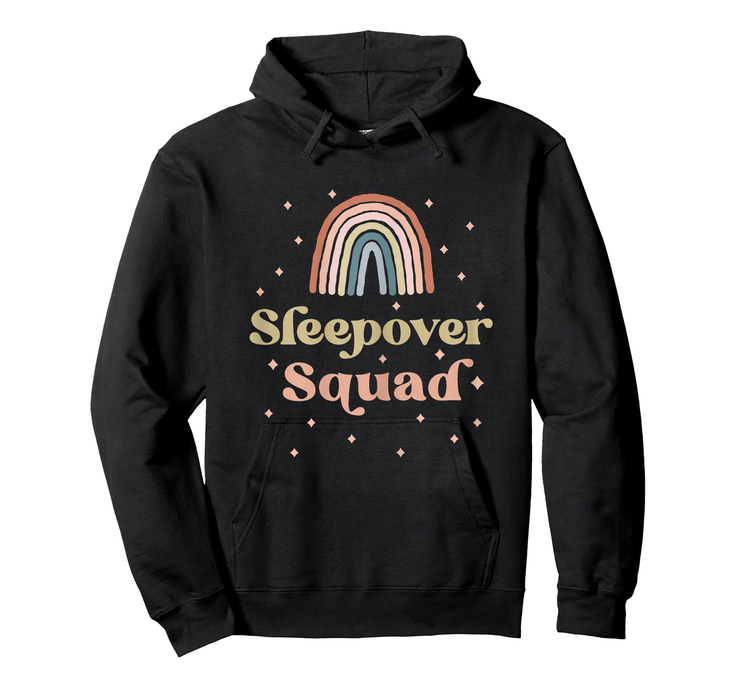 Birthday Boho Rainbow Sleepover Squad Pajamas for Girls T-Shirt