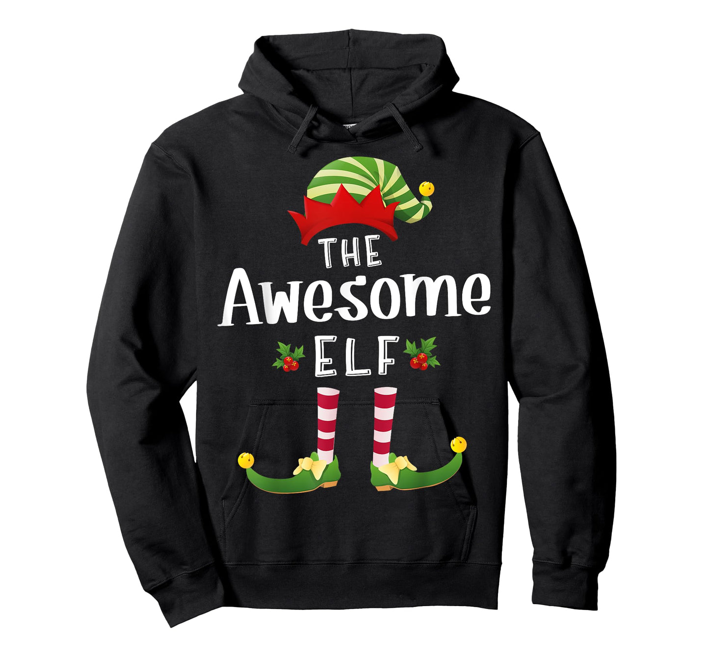 Awesome Christmas Elf Matching Pajama X-Mas Party T-Shirt