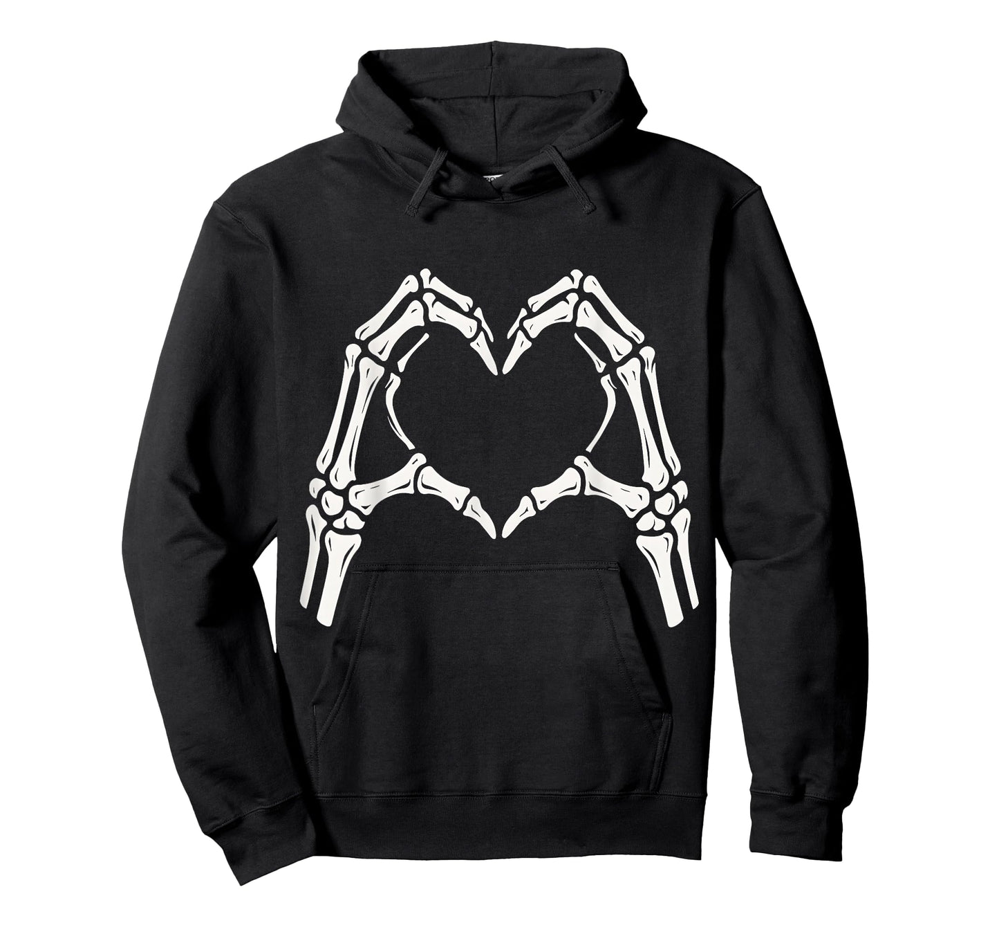 Skeleton Hand Heart Sign Vintage Halloween Costume T-Shirt