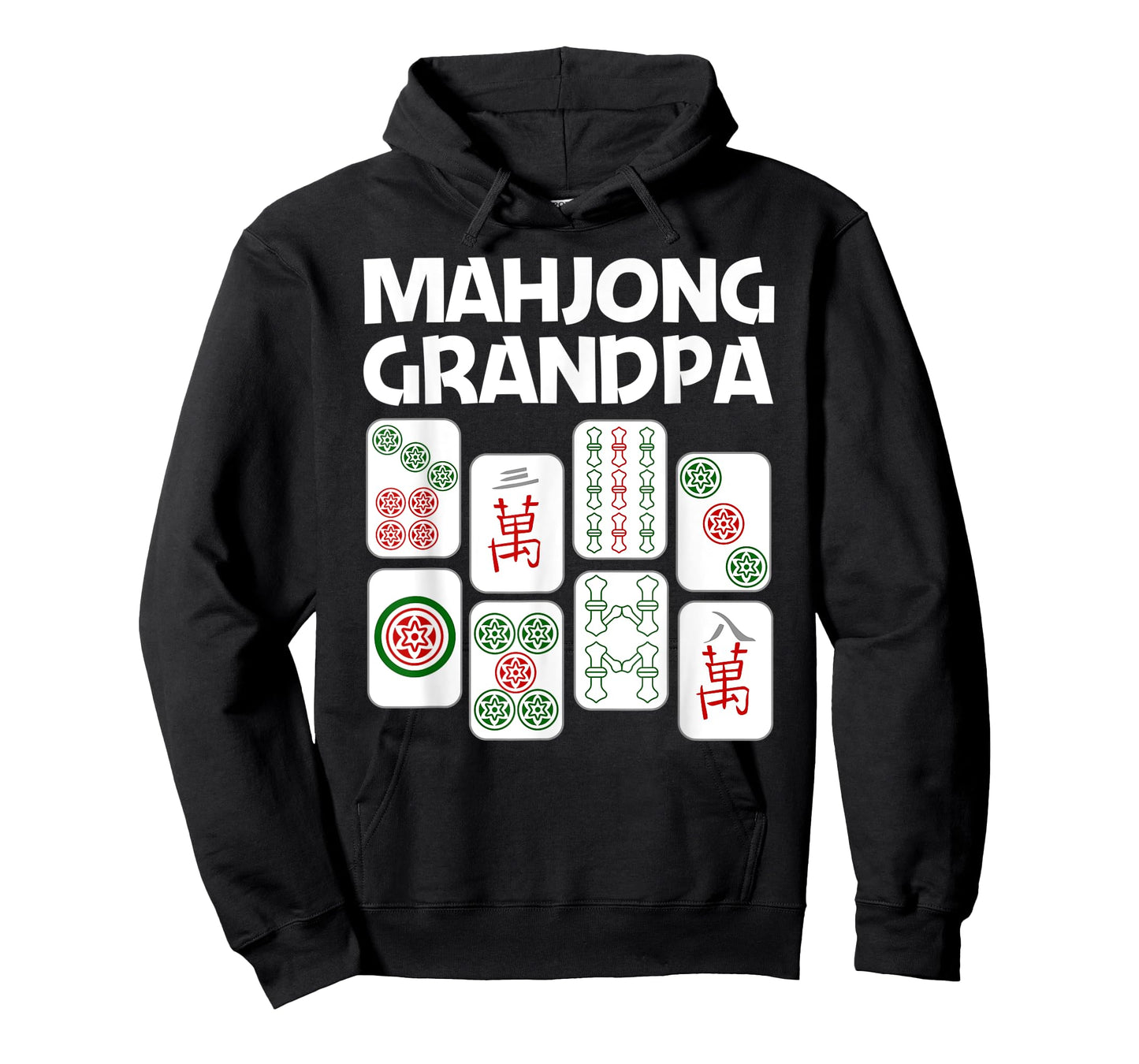 Funny Mahjong Gift Grandpa Dad Men Tile Game Lover Players T-Shirt