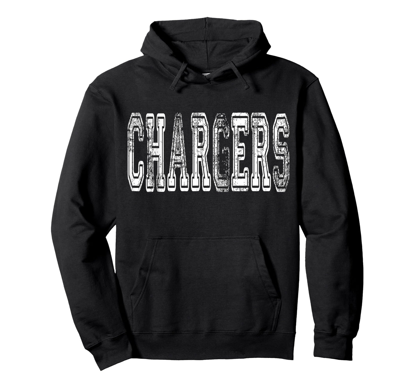 Chargers Mascot Distressed Vintage School Sports Name Fans T-Shirt