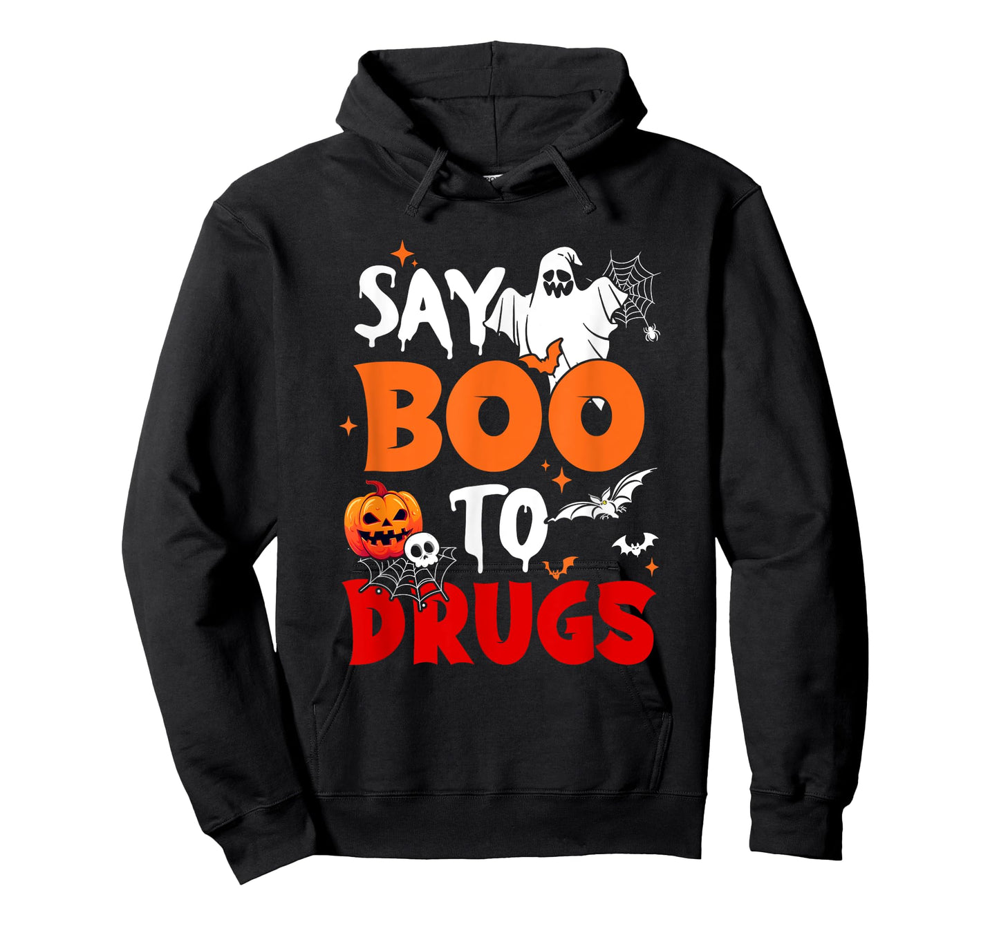 Say Boo to Drugs Red Ribbon Week Awareness Funny Halloween T-Shirt
