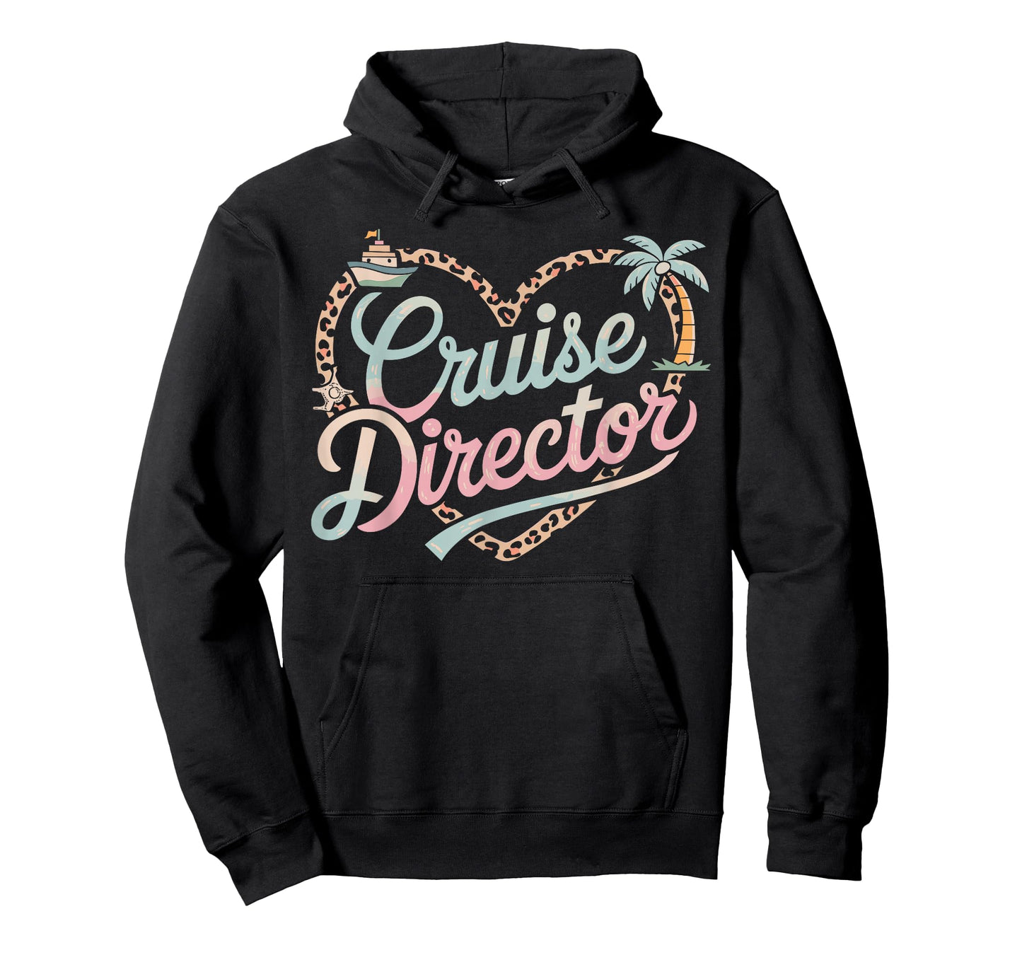 Funny Cruise Director Appreciation JM Unisex-Adults Black Small Crew Neck Short Sleeve T-Shirt