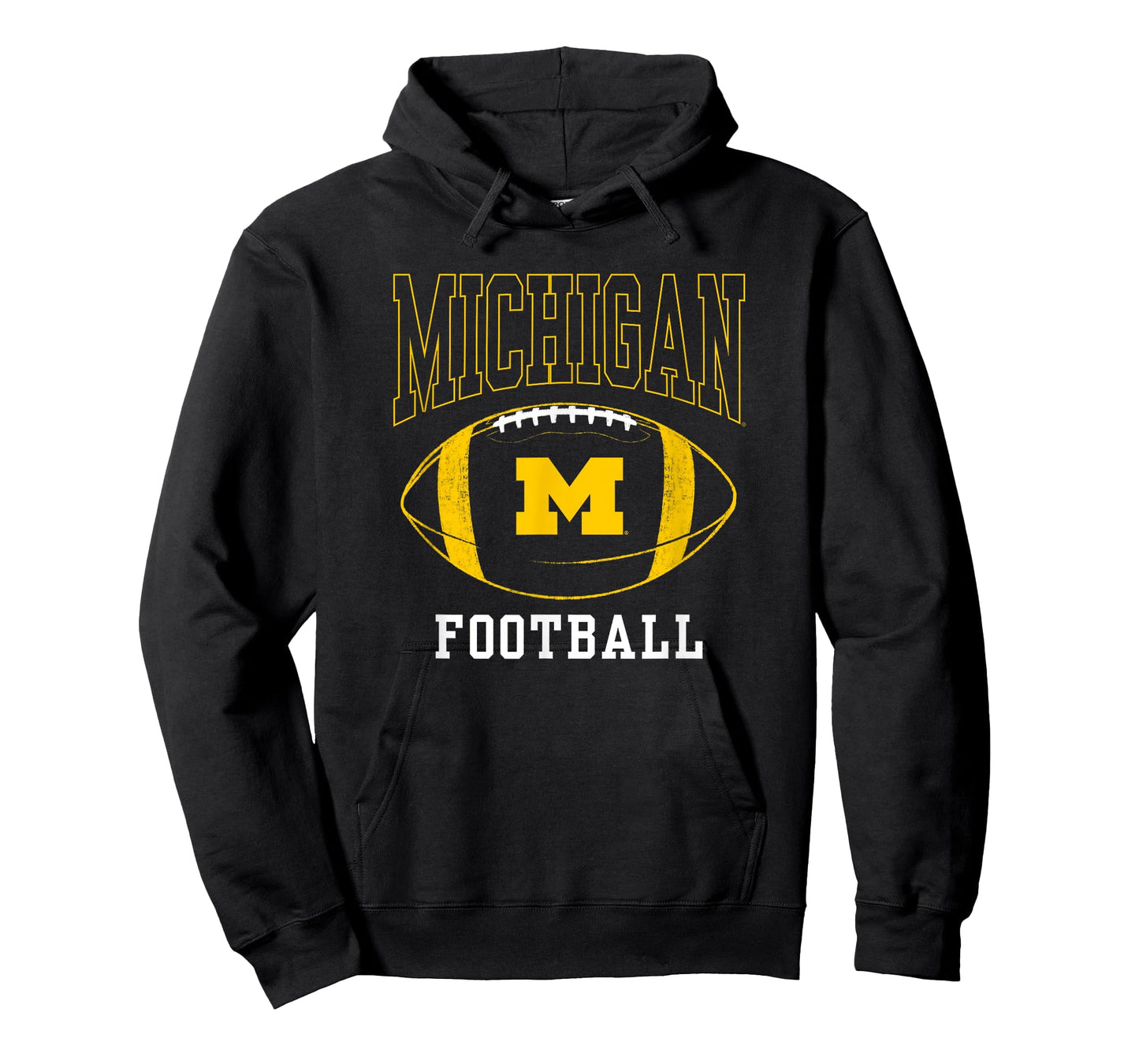 University of Michigan Wolverines U of M Football Ball T-Shirt