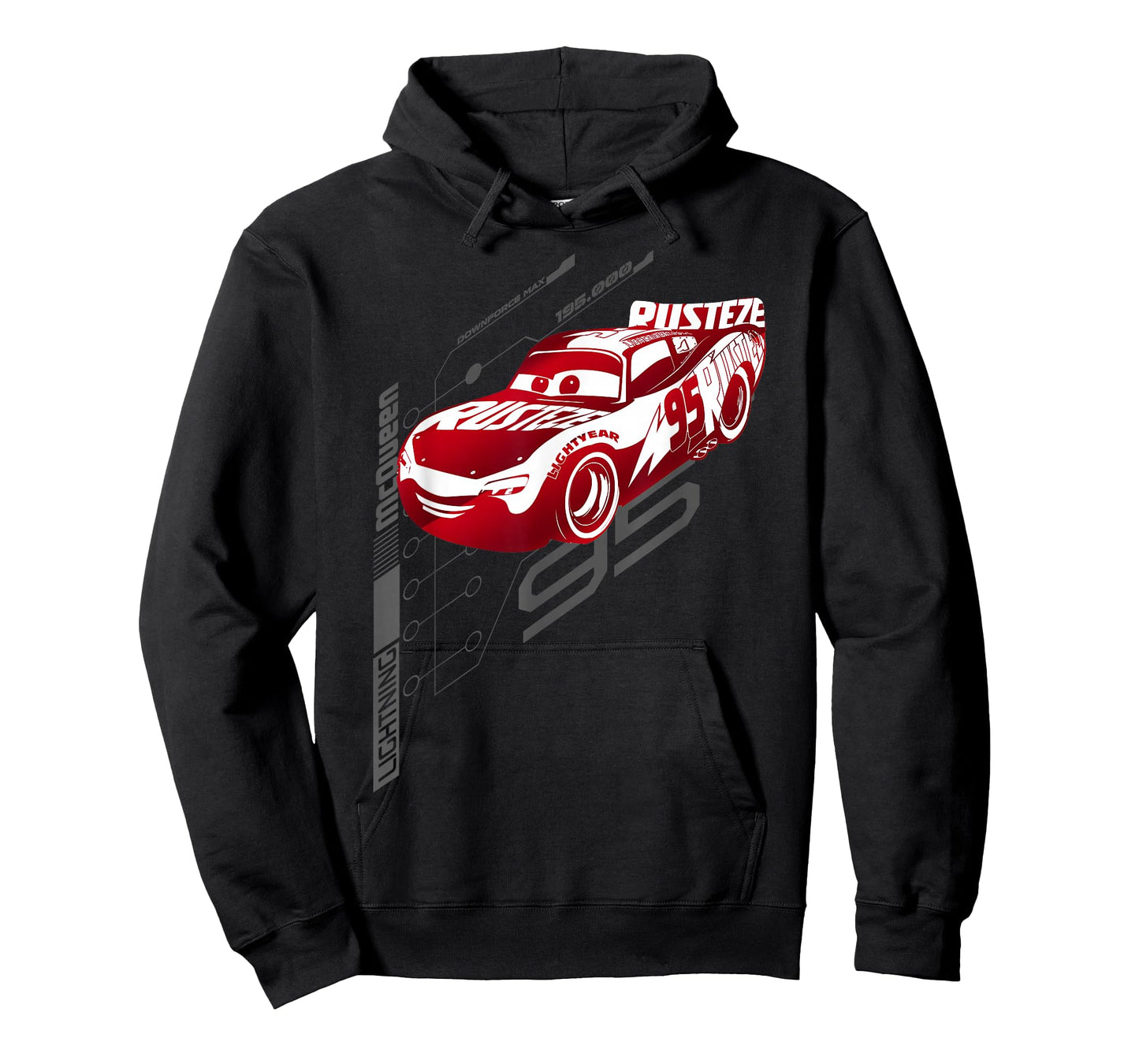 Disney Pixar Cars Lightning McQueen Neon Schematics Logo T-Shirt