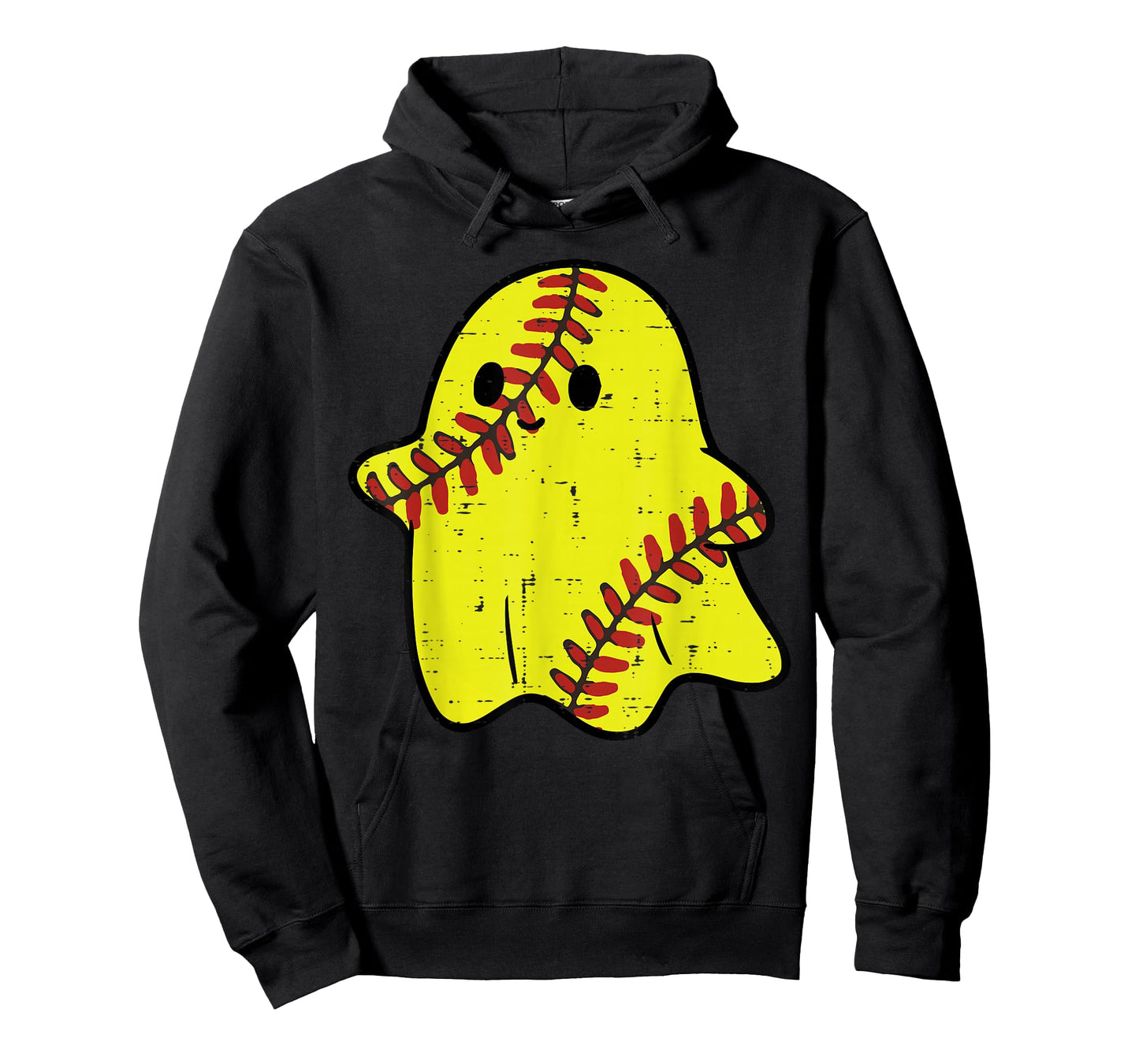 Halloween Ghost Softball Costume Sports Women Girls Kids T-Shirt