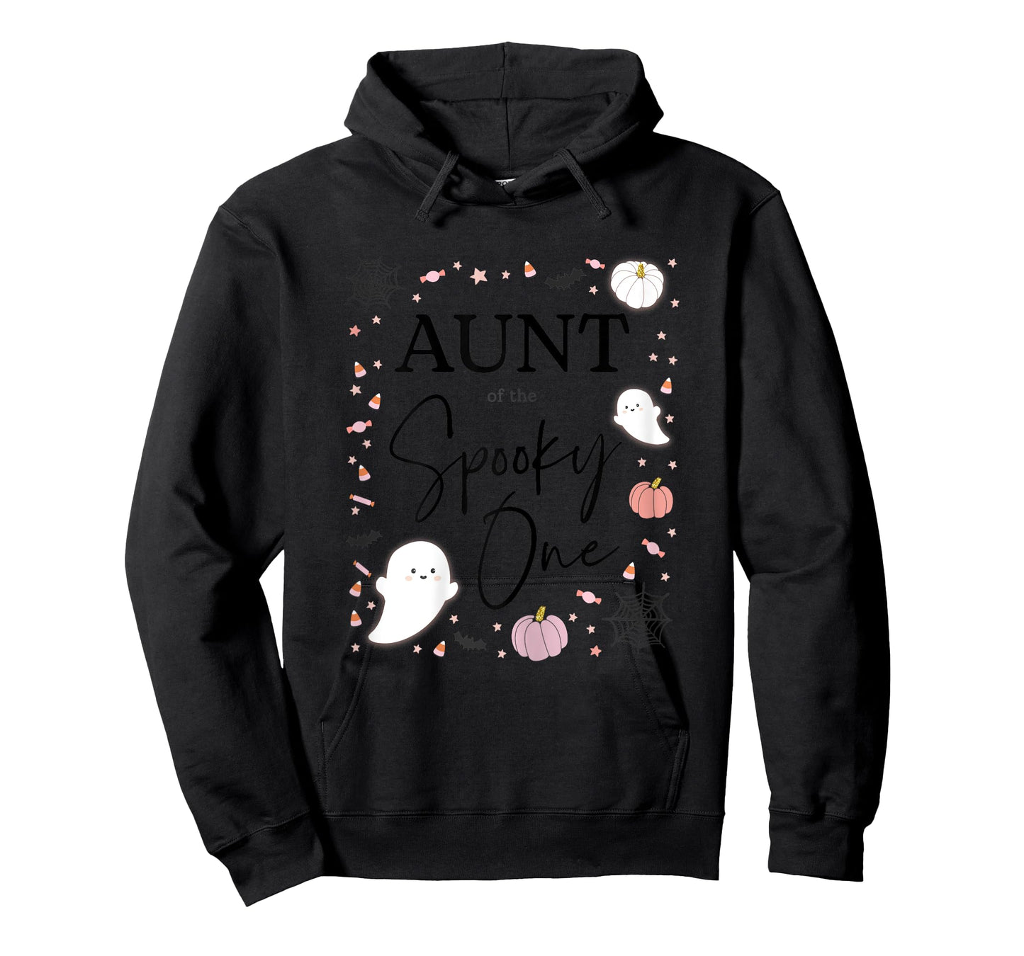 Aunt of the Spooky One Girl First Birthday Pink Halloween T-Shirt