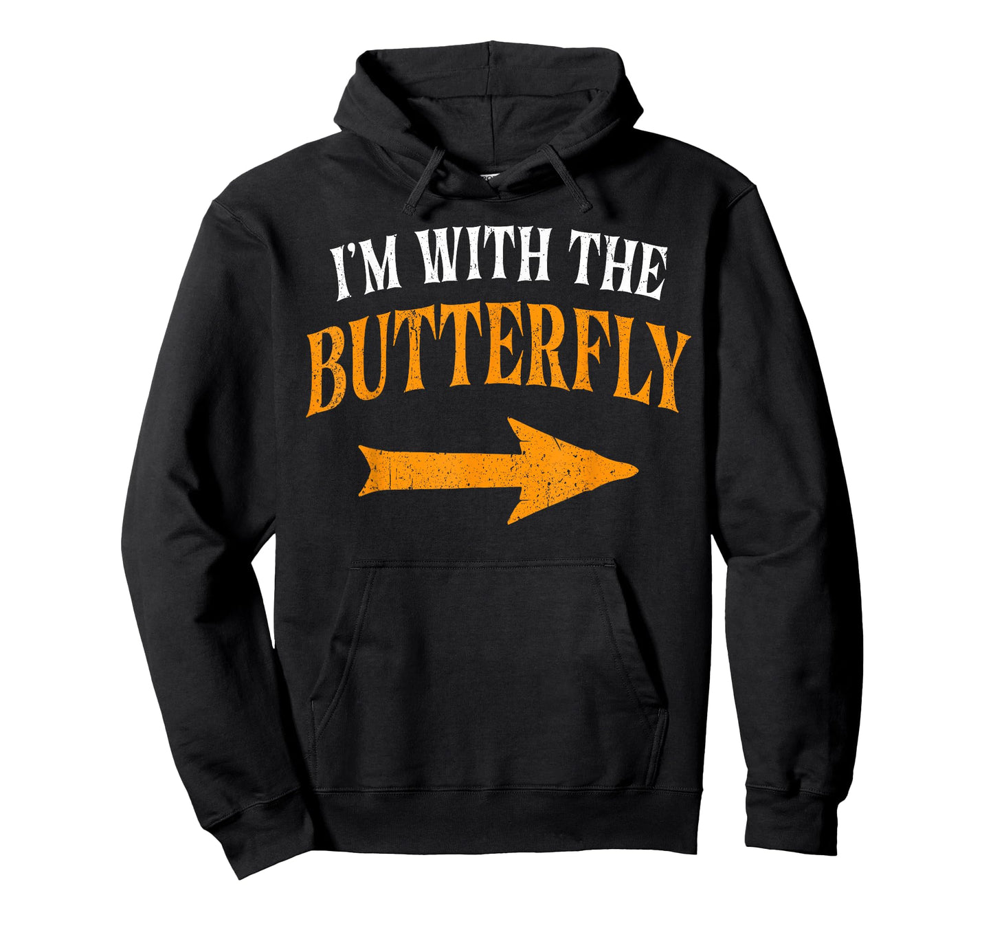 I'm With Butterfly Party Matching Couples Halloween Costume T-Shirt