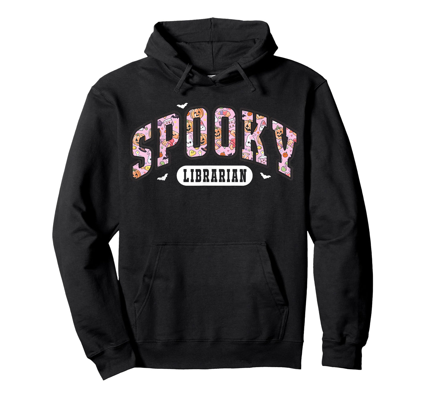 Spooky School Librarian Era Girly Pink Halloween Library T-Shirt