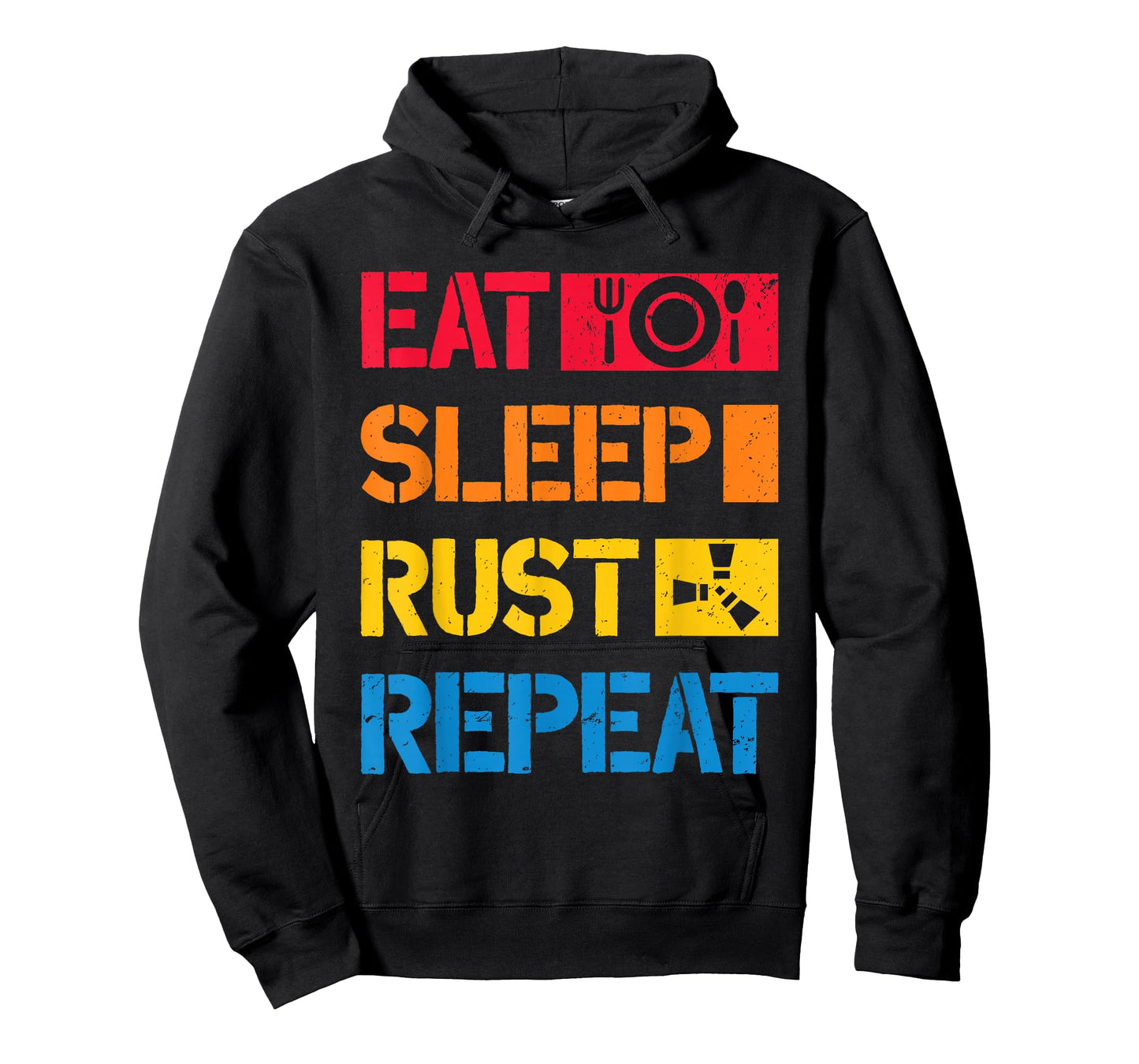 EAT SLEEP RUST REPEAT funny programmer coder programming T-Shirt