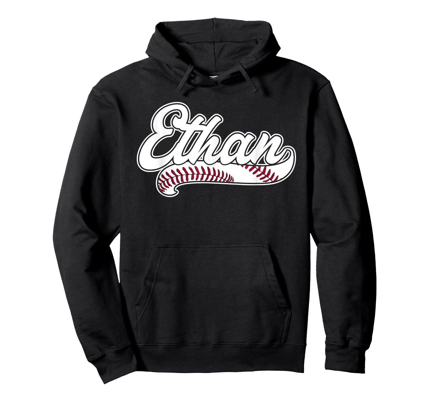 Ethan Personalized Baseball Fan Birthday Name T-Shirt