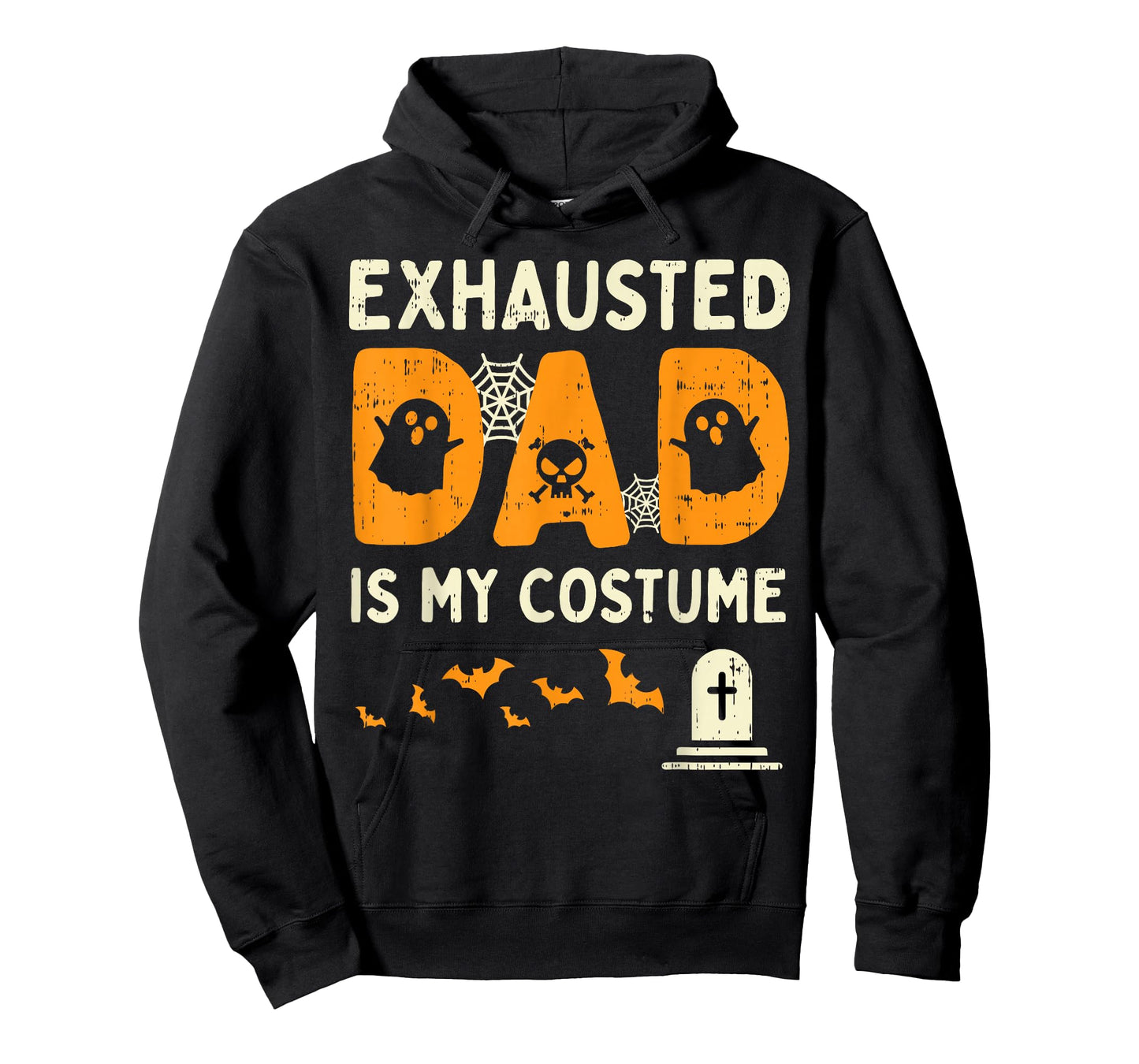 Exhausted Dad Costume Funny Matching Halloween Men Gift T-Shirt