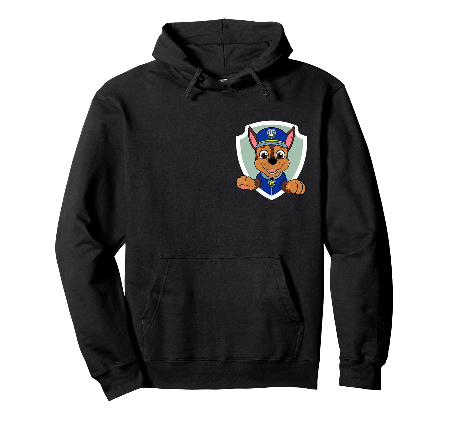 Paw Patrol Chase Pup Shield Official Badge Graphic T-Shirt