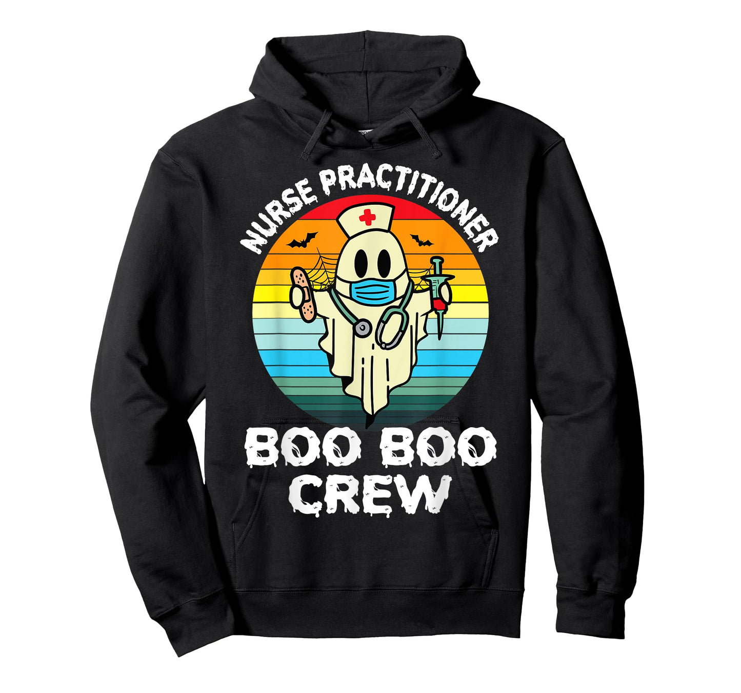 Nurse Practitioner Retro Halloween Ghost Costume NP Nurse T-Shirt