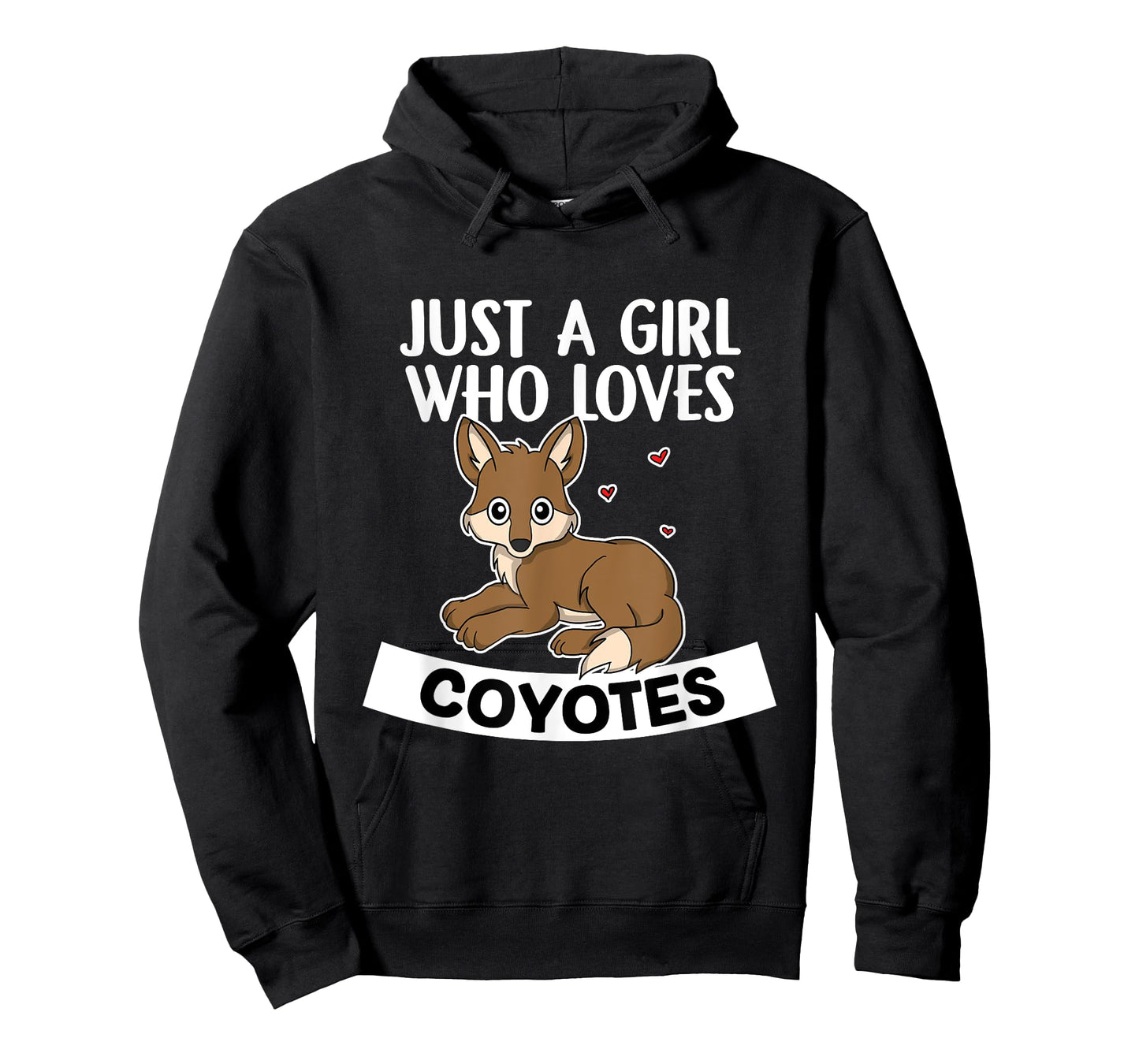Just A Girl Who Loves Coyotes Cute Wolf Coyote Costume T-Shirt