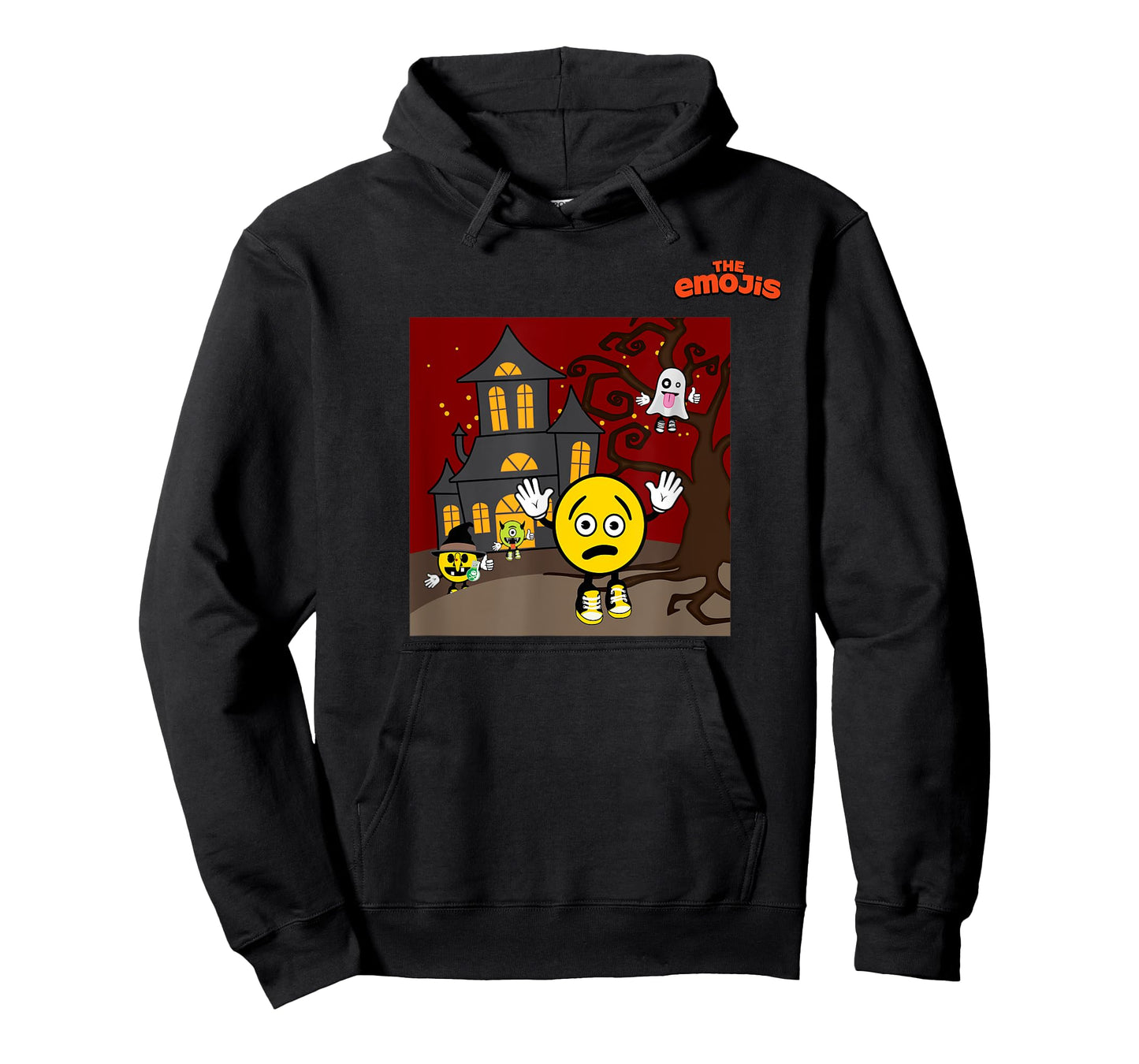 emoji haunted house phantom witch scared face T-Shirt