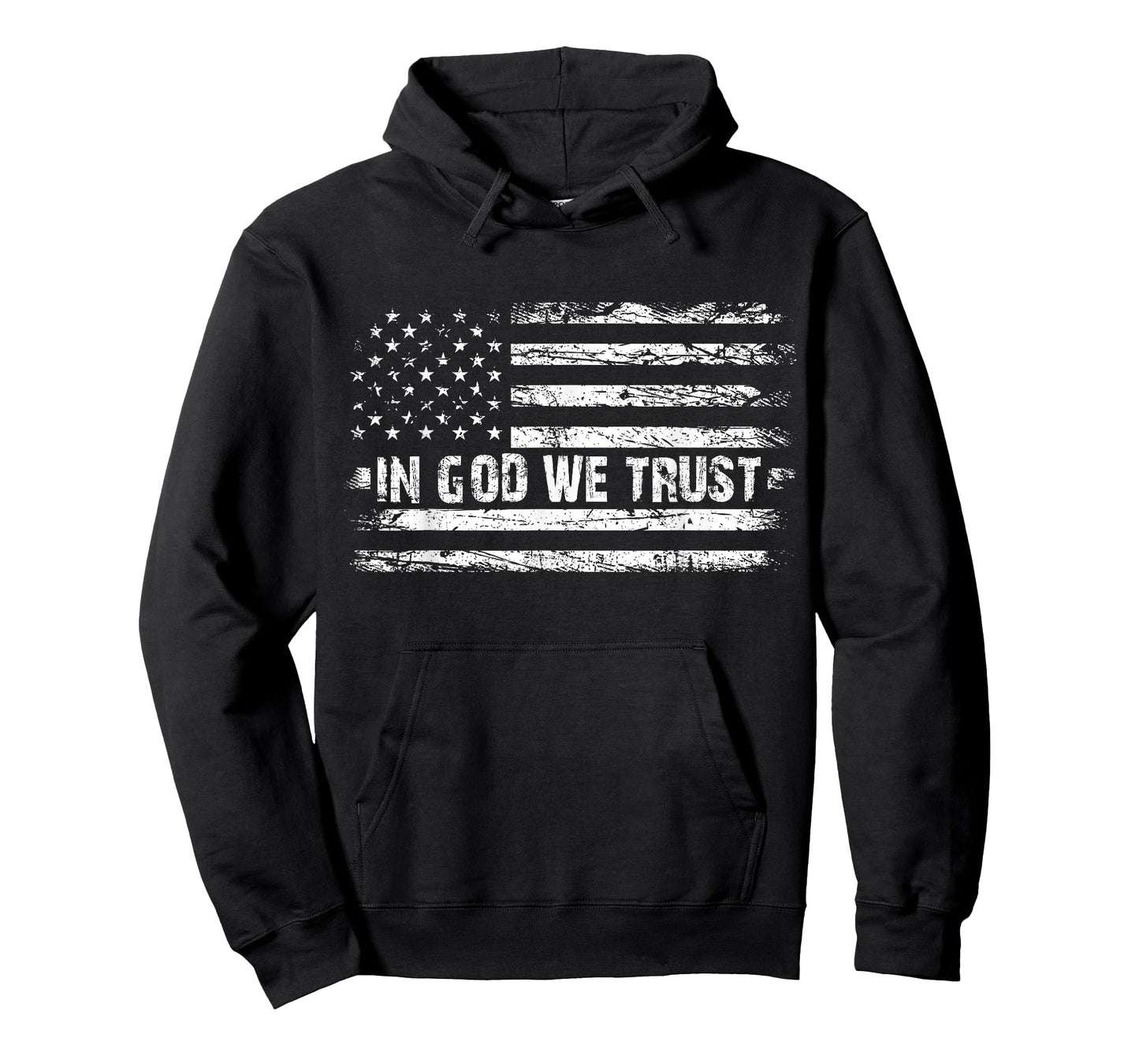 Vintage in God We Trust USA Flag Cross Patriotic Christian Women Men T-Shirt