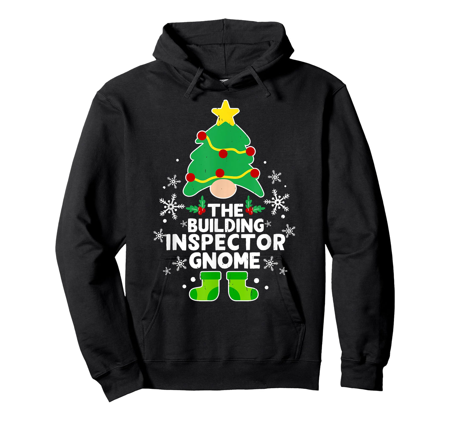 Building Inspector Gnome Xmas Family Holiday Christmas T-Shirt