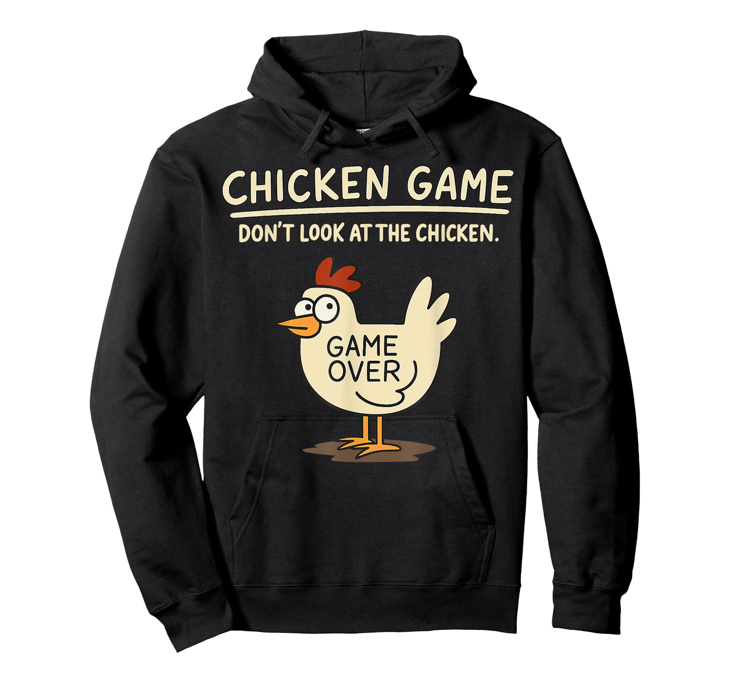 Funny Chicken Game Don't Look at The Chicken Meme T-Shirt
