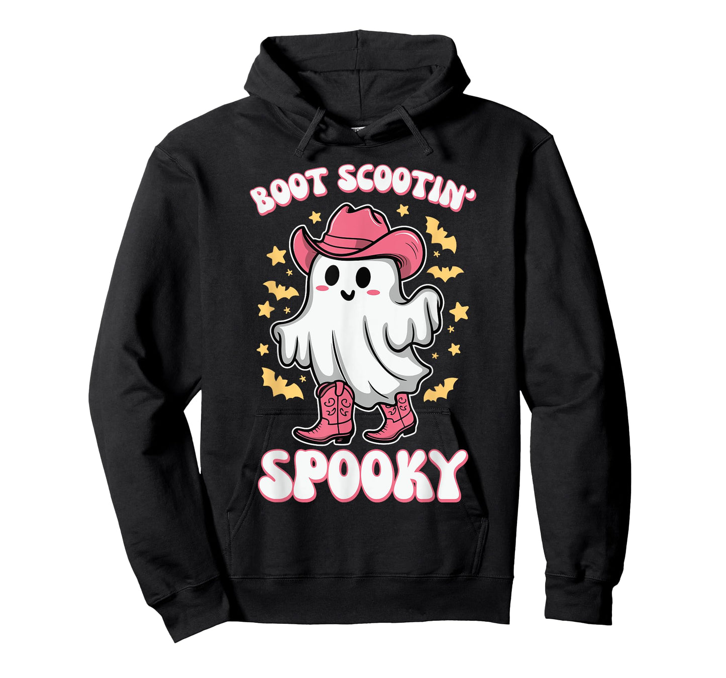 Boot Scootin Spooky Retro Western Funny Halloween Cute Ghost T-Shirt