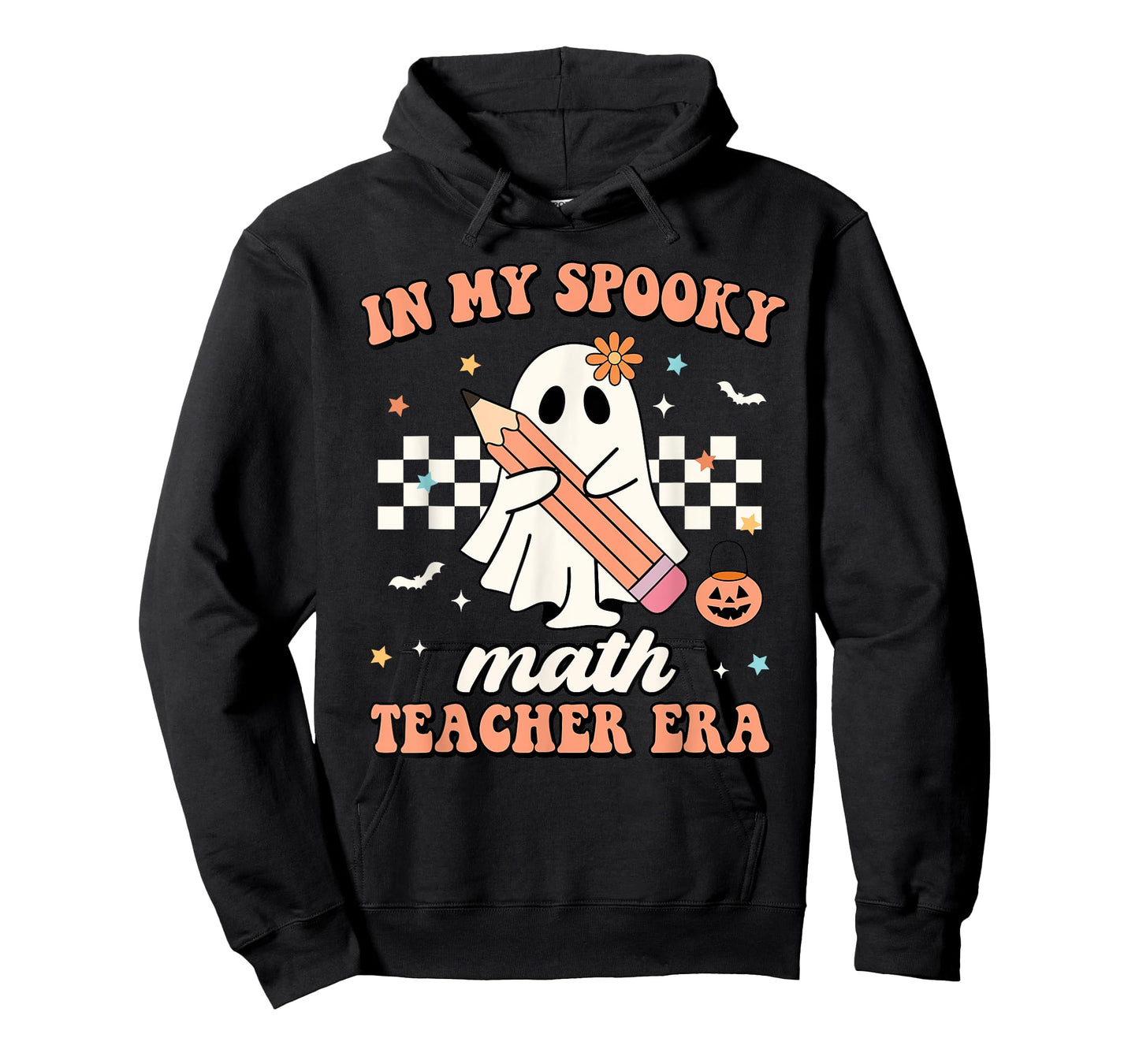 In My Spooky Math Teacher Era Groovy Retro Halloween Costume Men Women T-Shirt