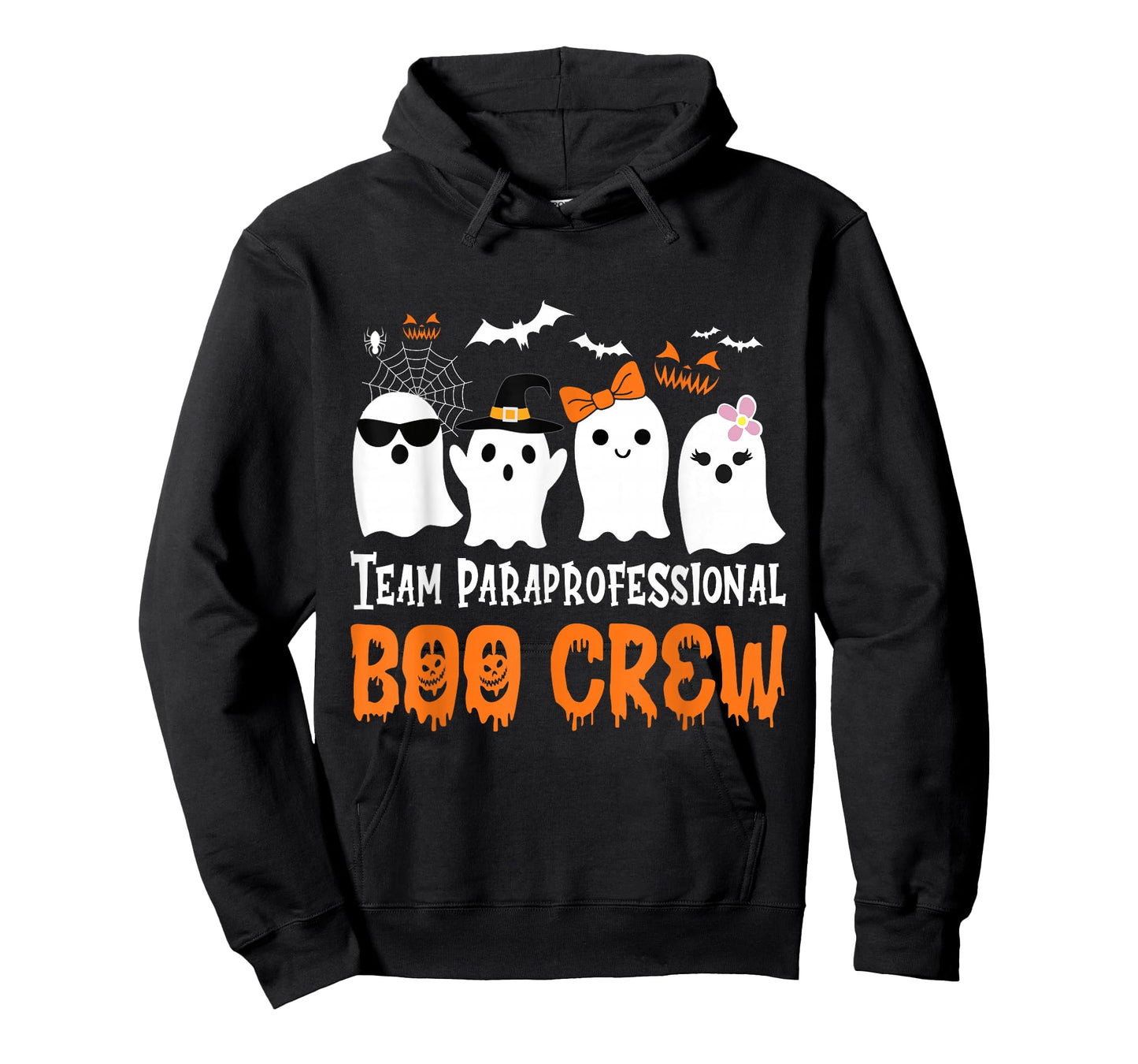 Team Paraprofessional Boo Crew Halloween Ghost T-Shirt