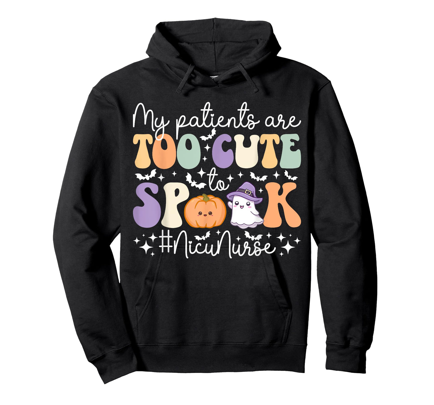Too Cute To Spook NICU Nurse Spooky NICU Nurse Halloween T-Shirt
