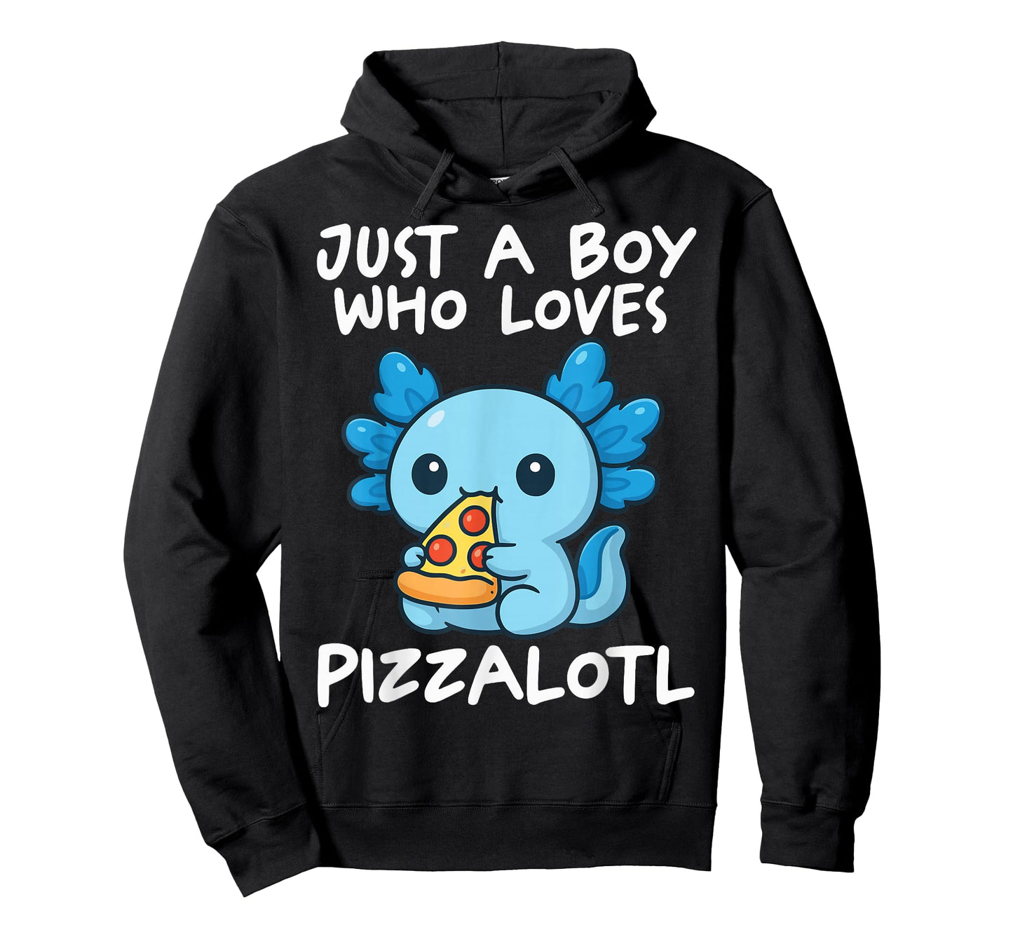 Just A Boy Who Loves Pizzalotl Axolotl T-Shirt