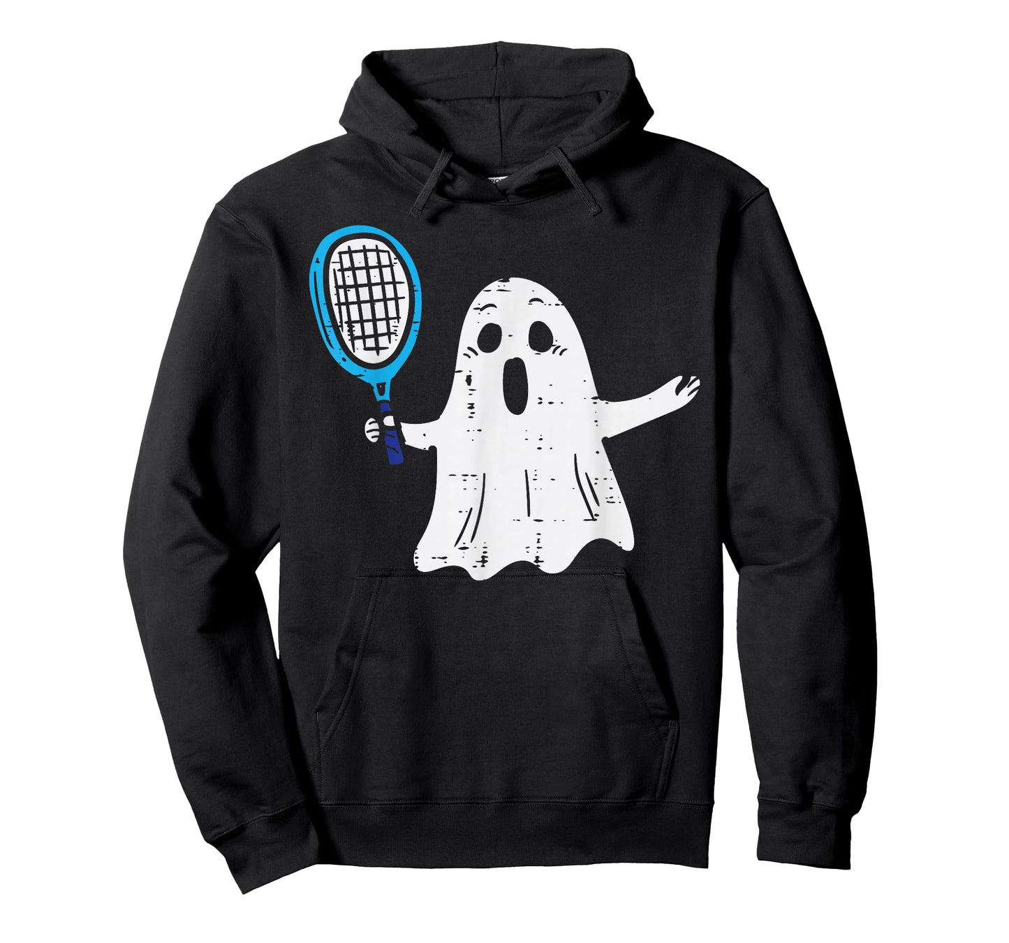 Ghost Playing Tennis Halloween Costume Sports Men Women Kids T-Shirt