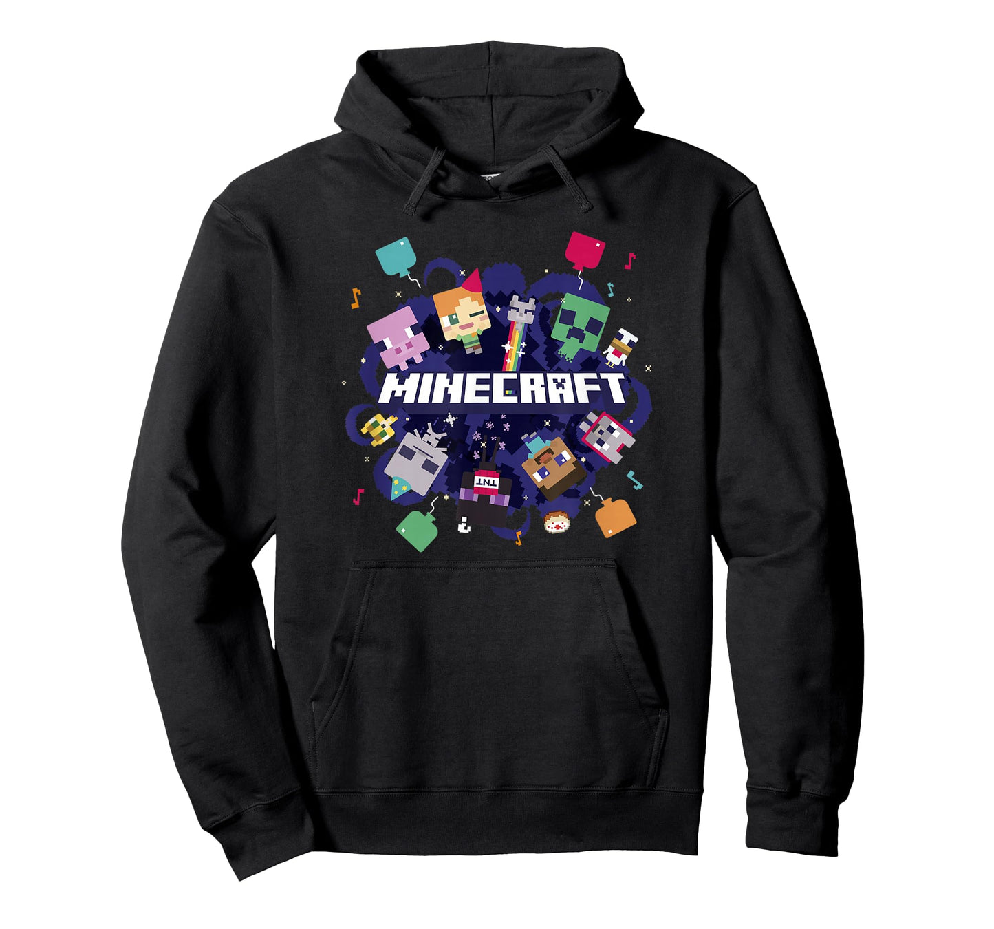 Minecraft Chibi Mobs Party Celebration Logo T-Shirt