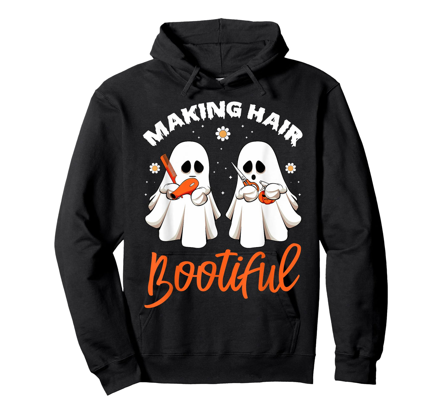 Making Hair Bootiful Funny Scary Ghost Hairdresser Halloween T-Shirt