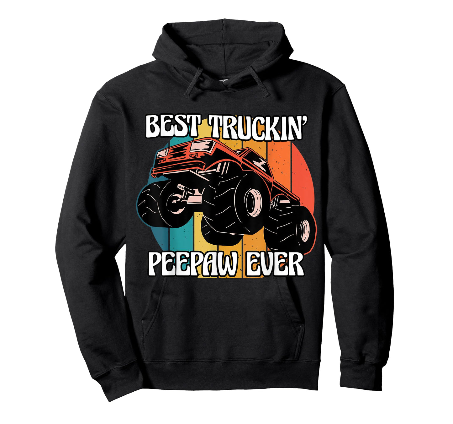 Mens Best Trucking Peepaw Ever Monster Truck Trucker USA T-Shirt