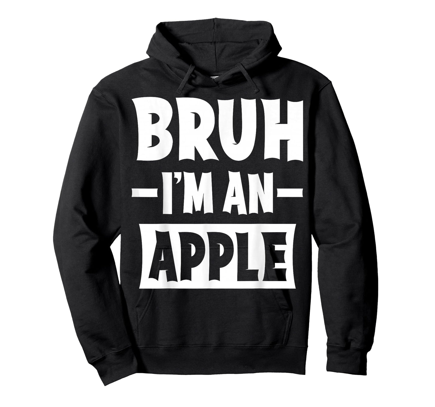 Bruh I'm An Apple Funny Lazy Halloween Costume Party T-Shirt