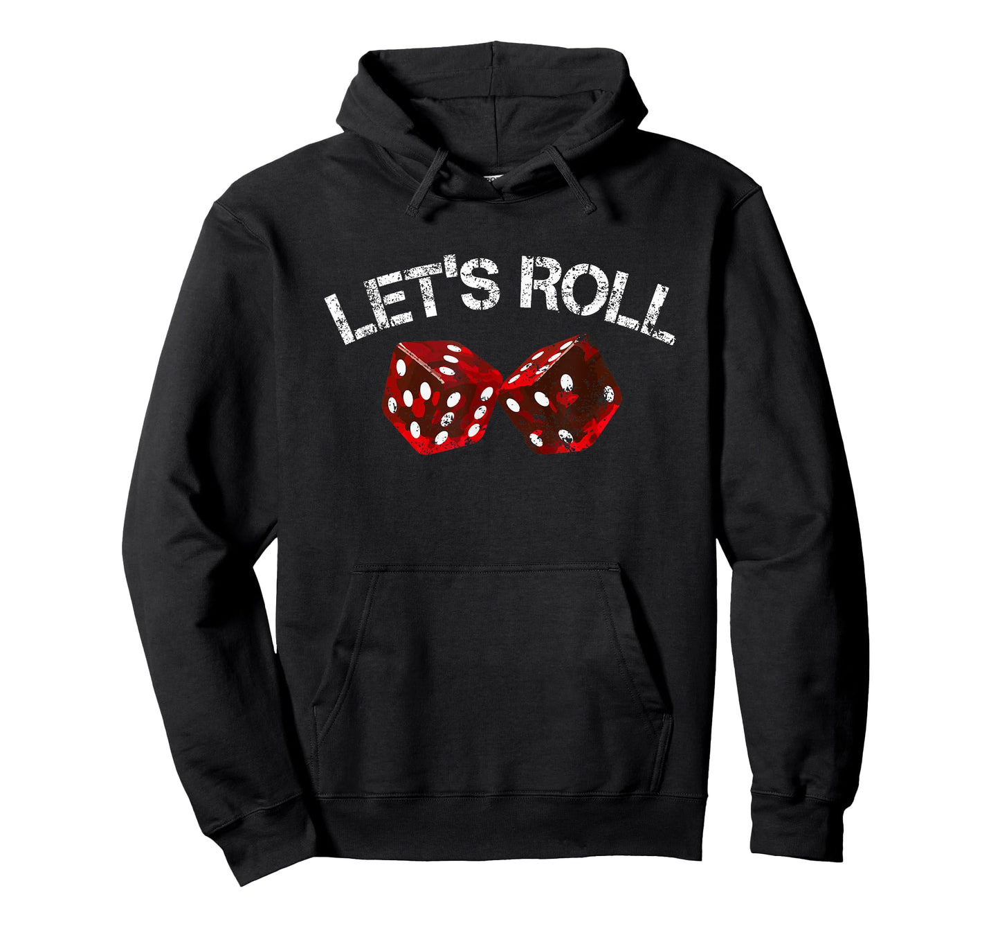 Let's Roll Funny Red Dice Craps Game Night T-Shirt