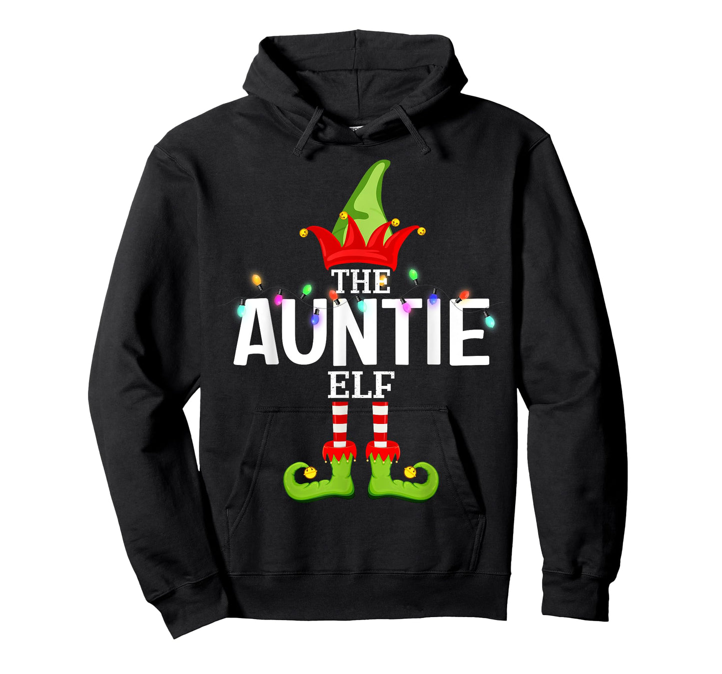 The Auntie Elf Christmas Matching Pajamas T-Shirt