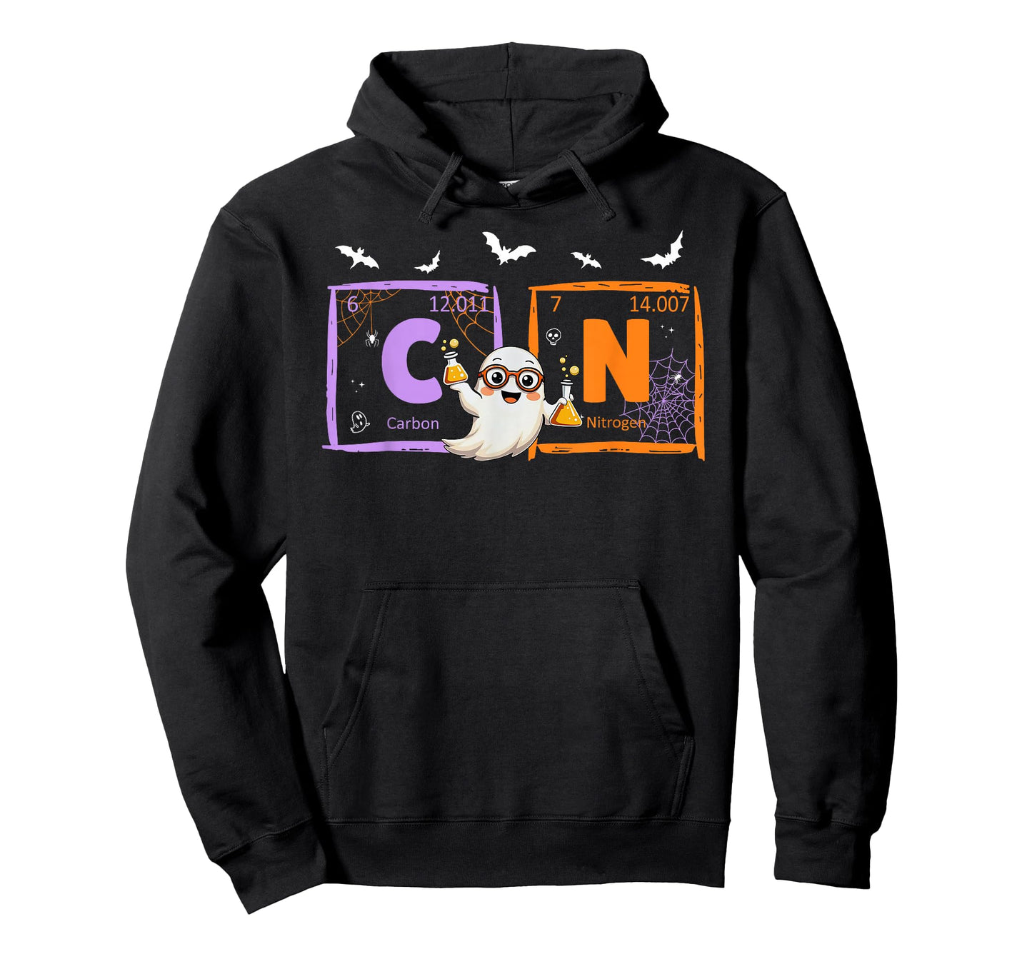 Funny Six Seven 67 Meme Halloween Ghost Chemistry Teacher T-Shirt
