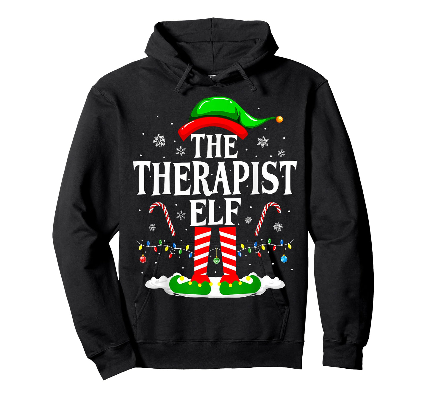 The Therapist Elf Xmas Funny Christmas Therapist T-Shirt