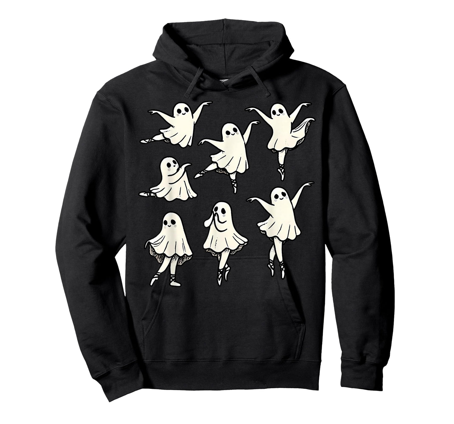 Ballet Ghost Ballet Dancer Spooky Dance Teacher Halloween T-Shirt