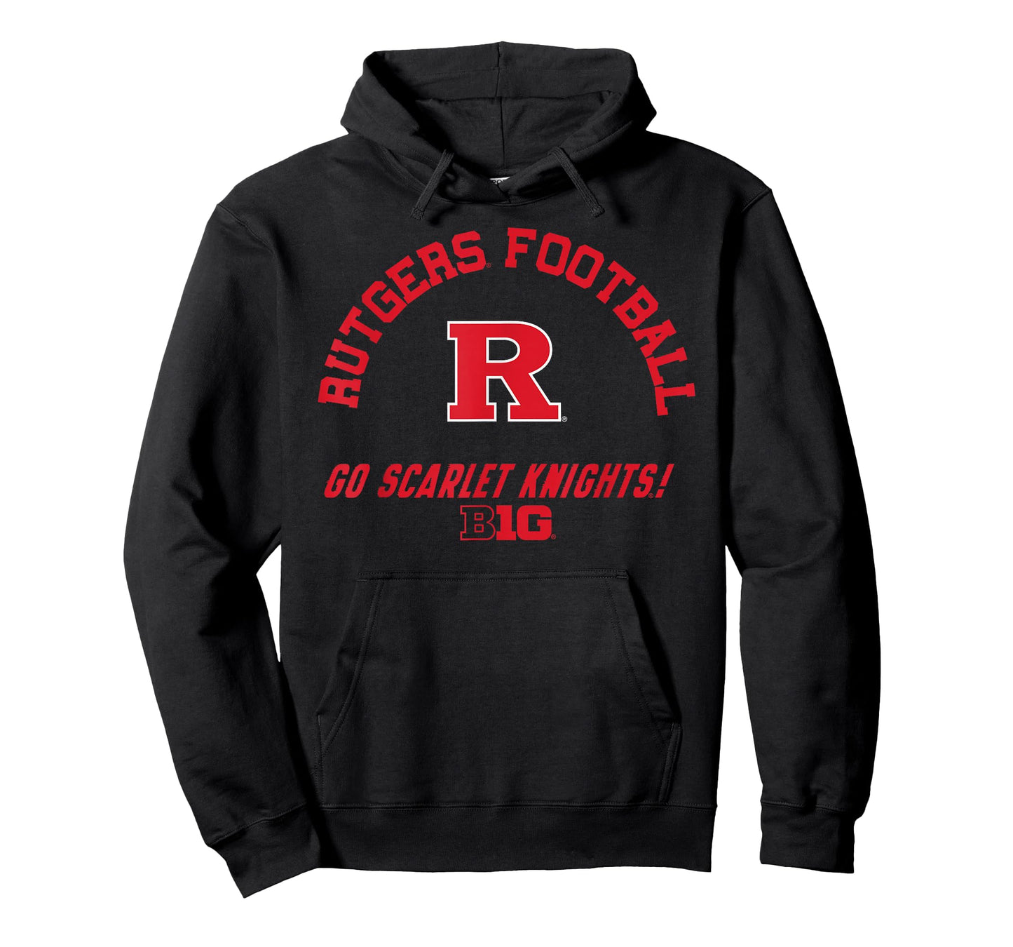 Rutgers Scarlet Knights Big 10 Football Black T-Shirt